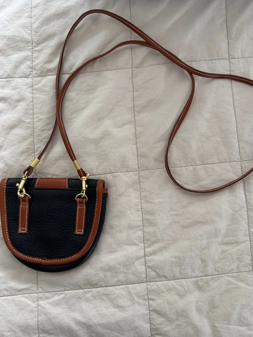 Vintage Oggi Domani Crossbody Saddle bag